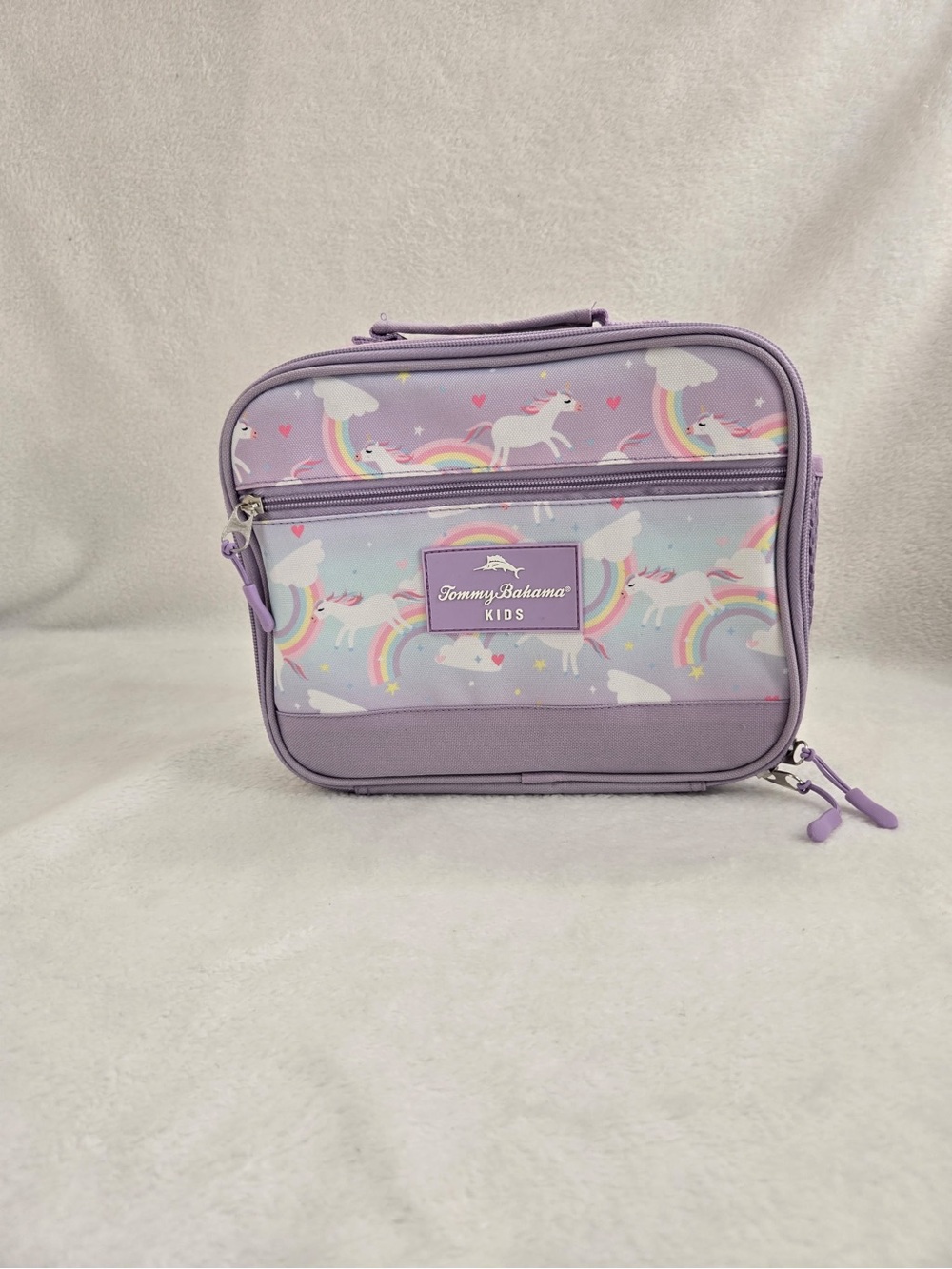 Tommy Bahama Kids Lavender Unicorn Rainbow Lunch Tote